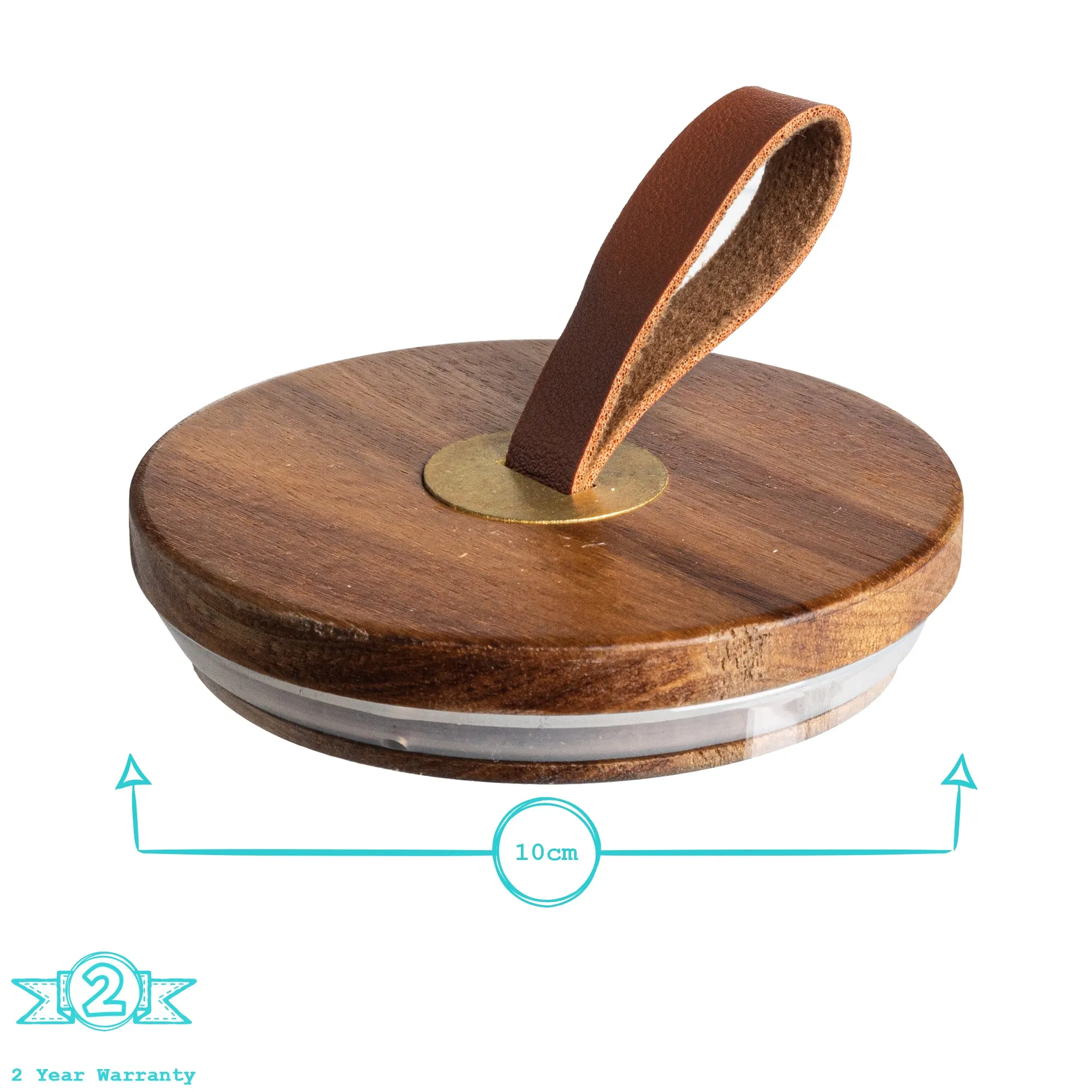 1L Wooden Loop Lid Storage Jar - By Argon Tableware