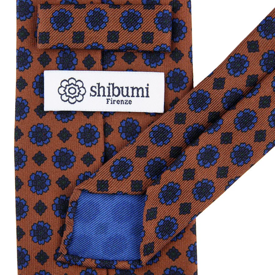 Ancient Madder Silk Tie - Oatmeal - Hand-Rolled