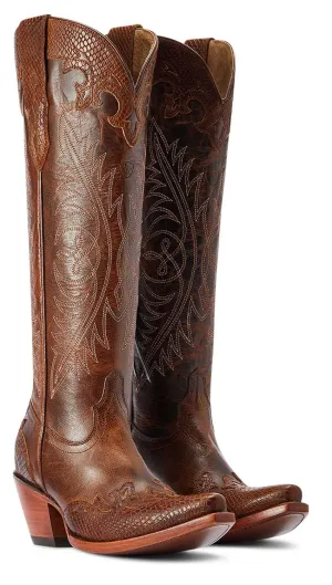Ariat Womens Geneva StretchFit Western Boot in Rye Brown - Stylish & ComfortableCowboy Boots