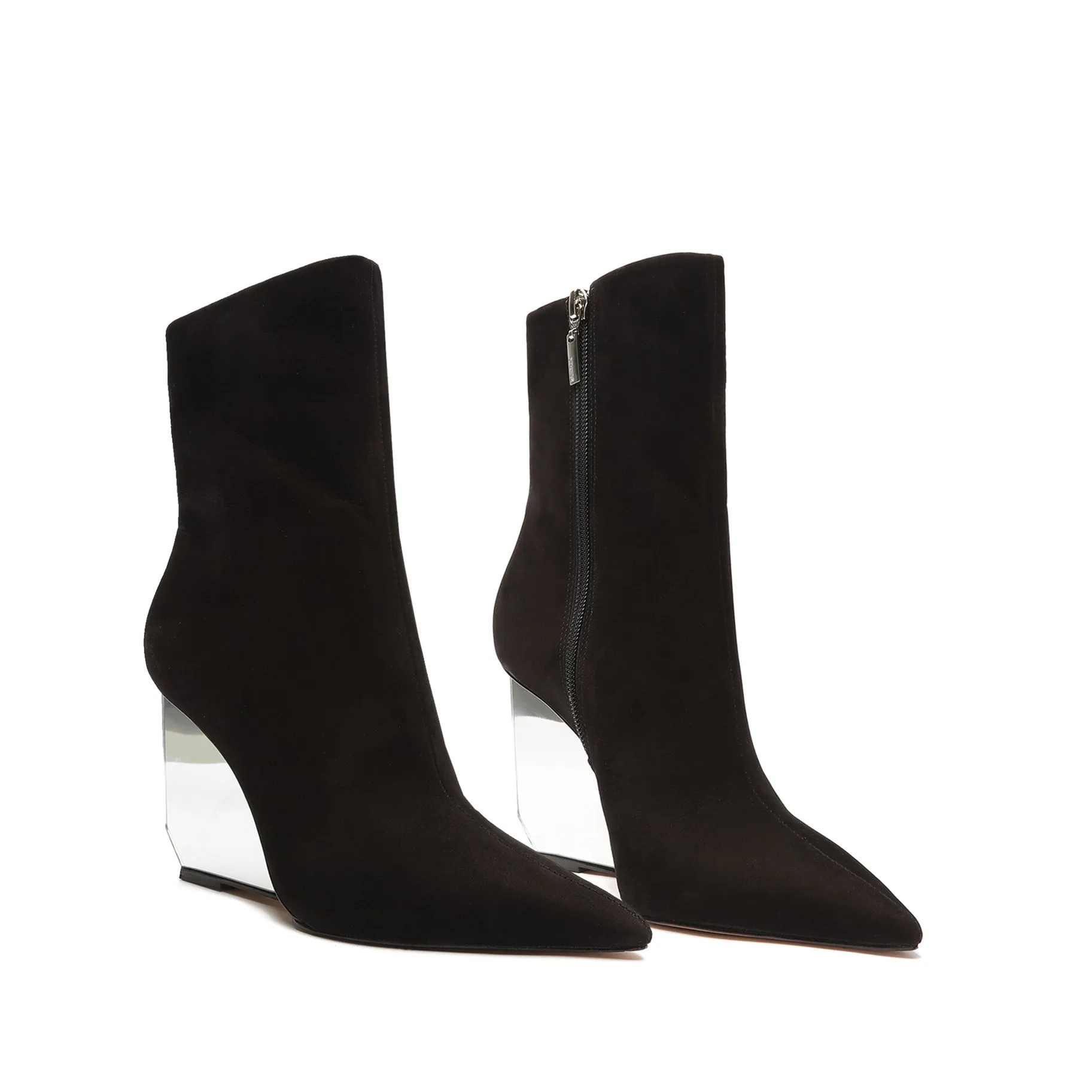Asya Mirror Leather Bootie