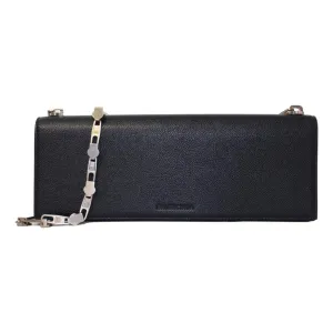 Balenciaga Essential Black Calfskin Leather Chain Shoulder Bag