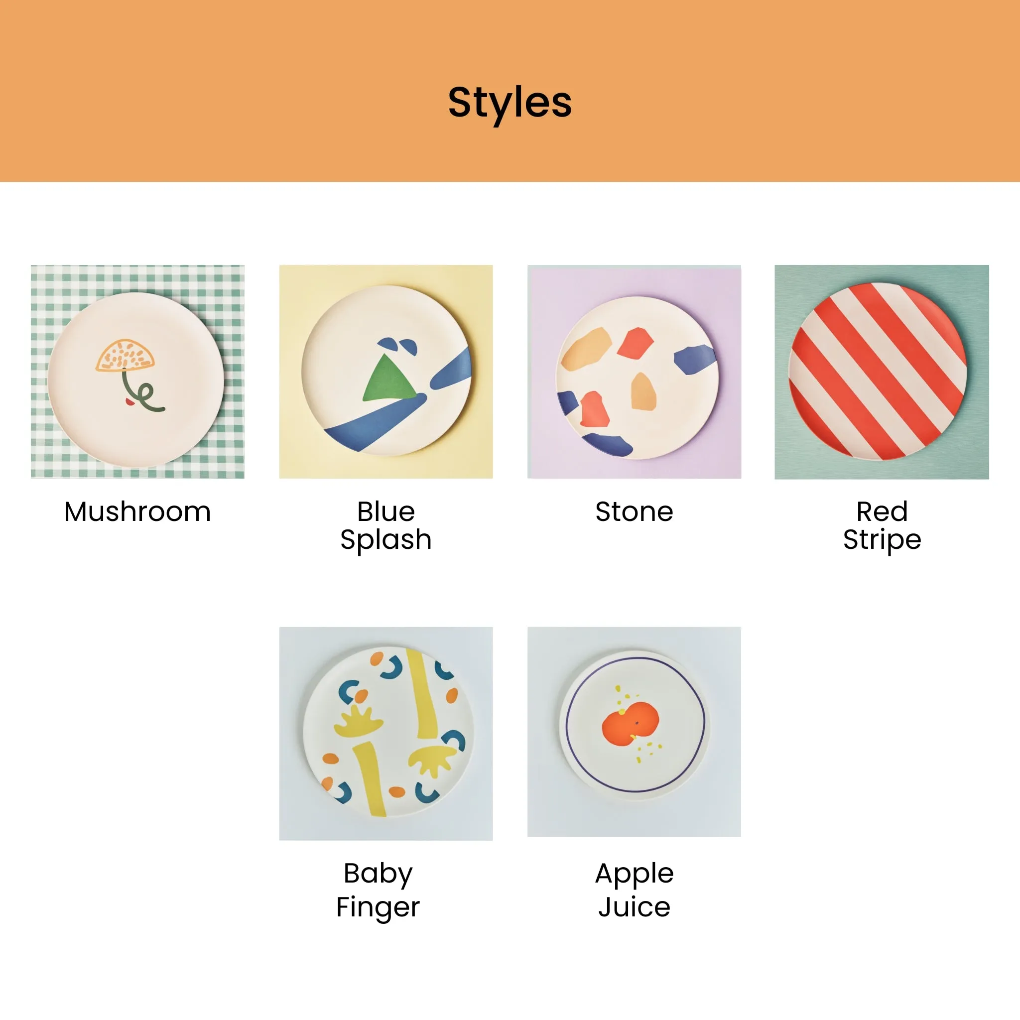 Bamboo Small Plate ( 6 styles )