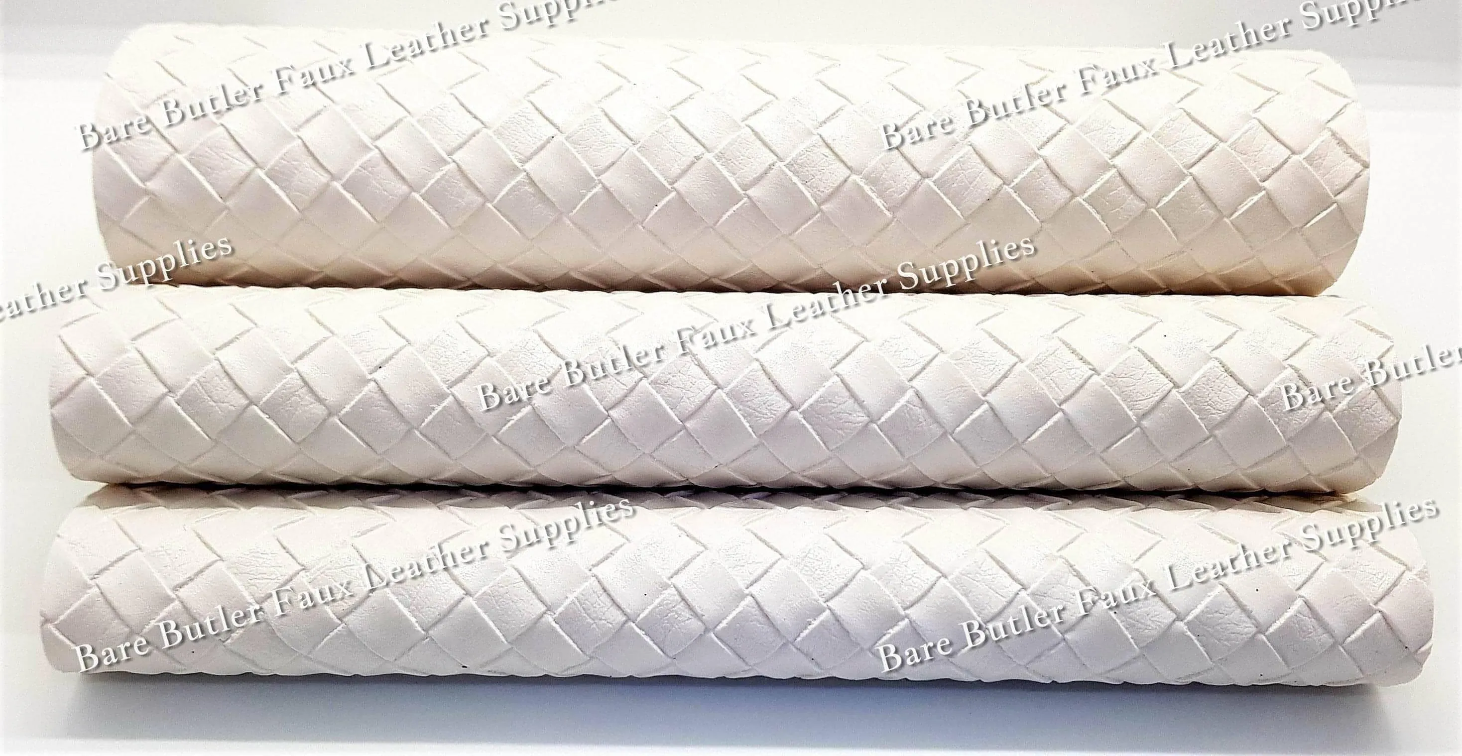 Basket weave White