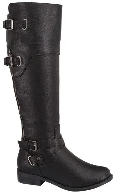 Black Buckle Boots