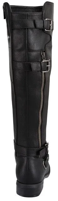 Black Buckle Boots