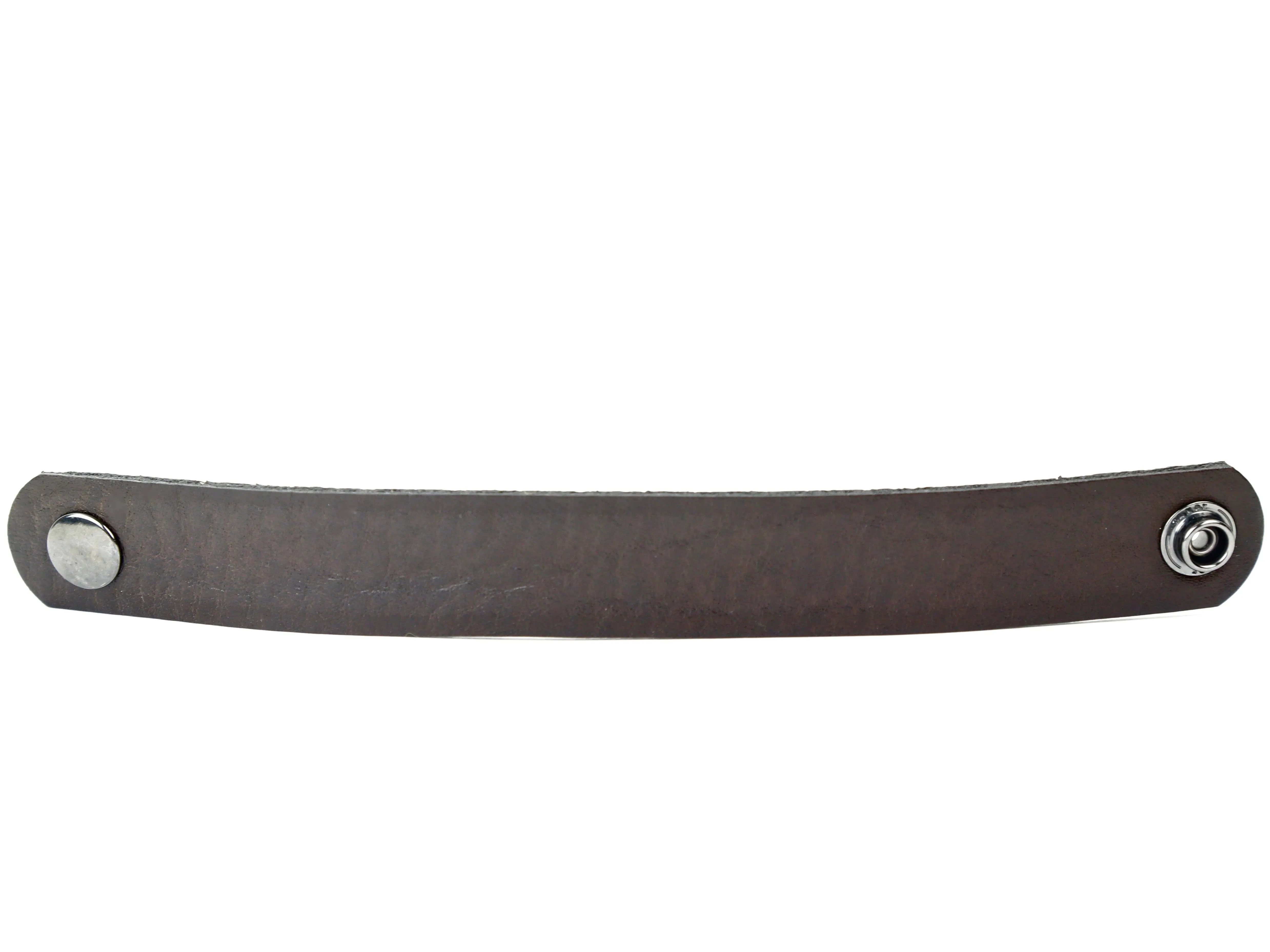 Brown Pebble Grain Leather Wristband