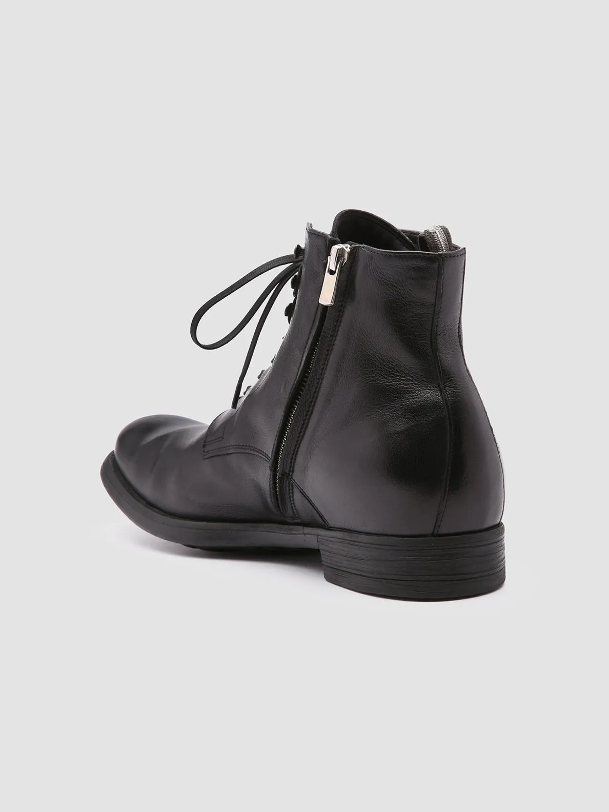 CHRONICLE 004 - Black Leather Ankle Boots