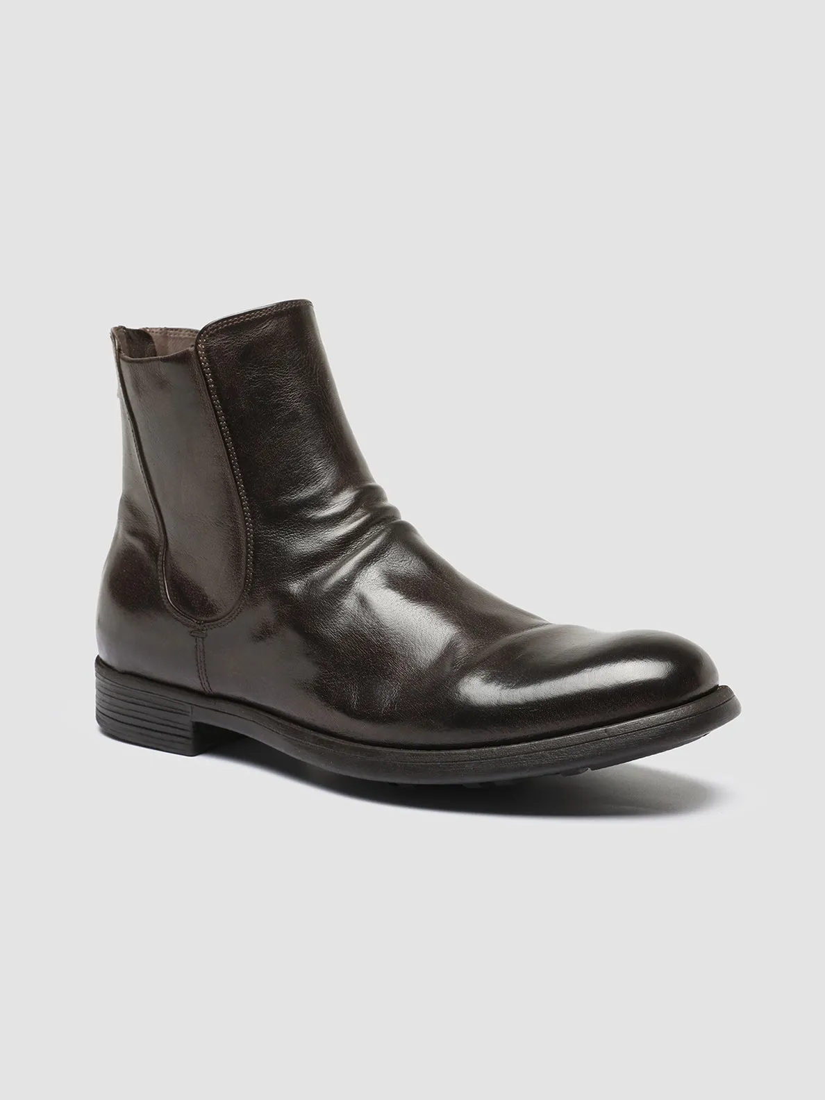 CHRONICLE 059 - Brown Leather Zip Boots