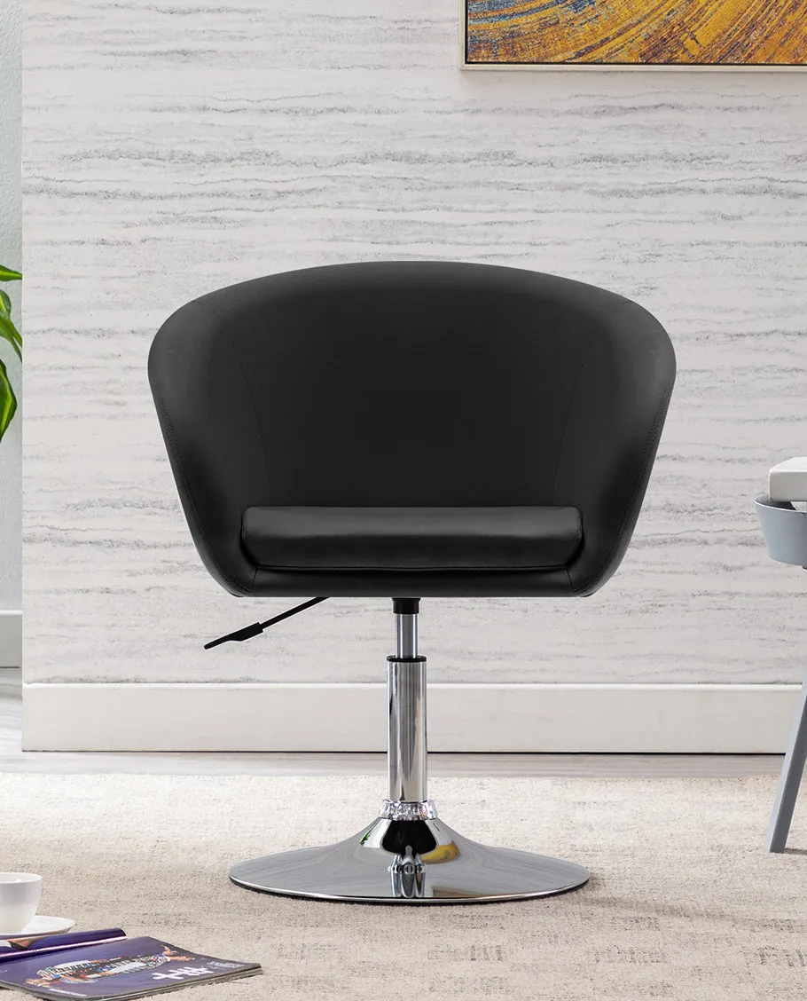 Costa Mesa PU Leather Barrel Chair