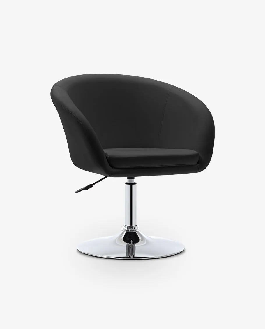 Costa Mesa PU Leather Barrel Chair