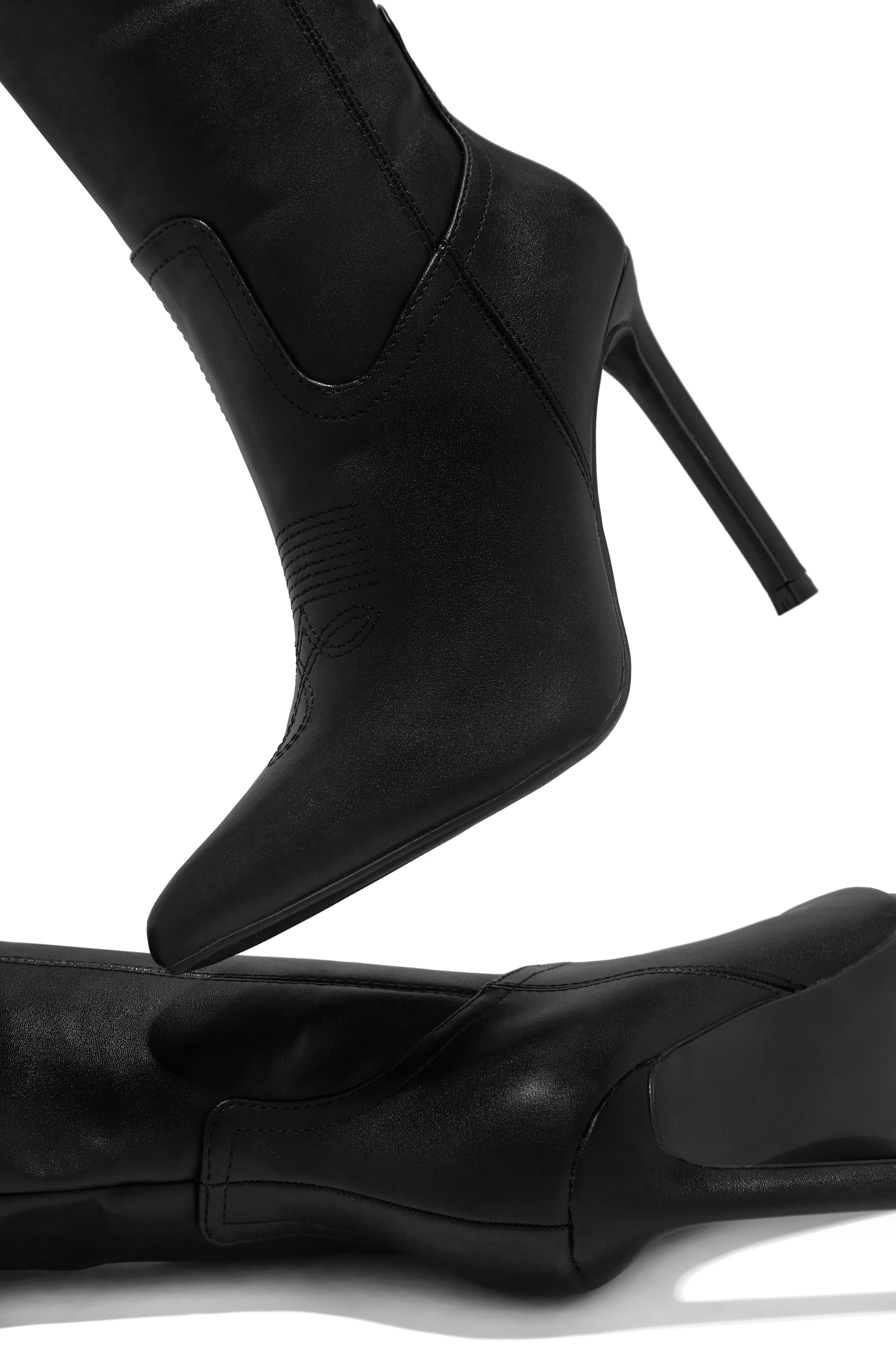 Erin High Heel Boots - Black