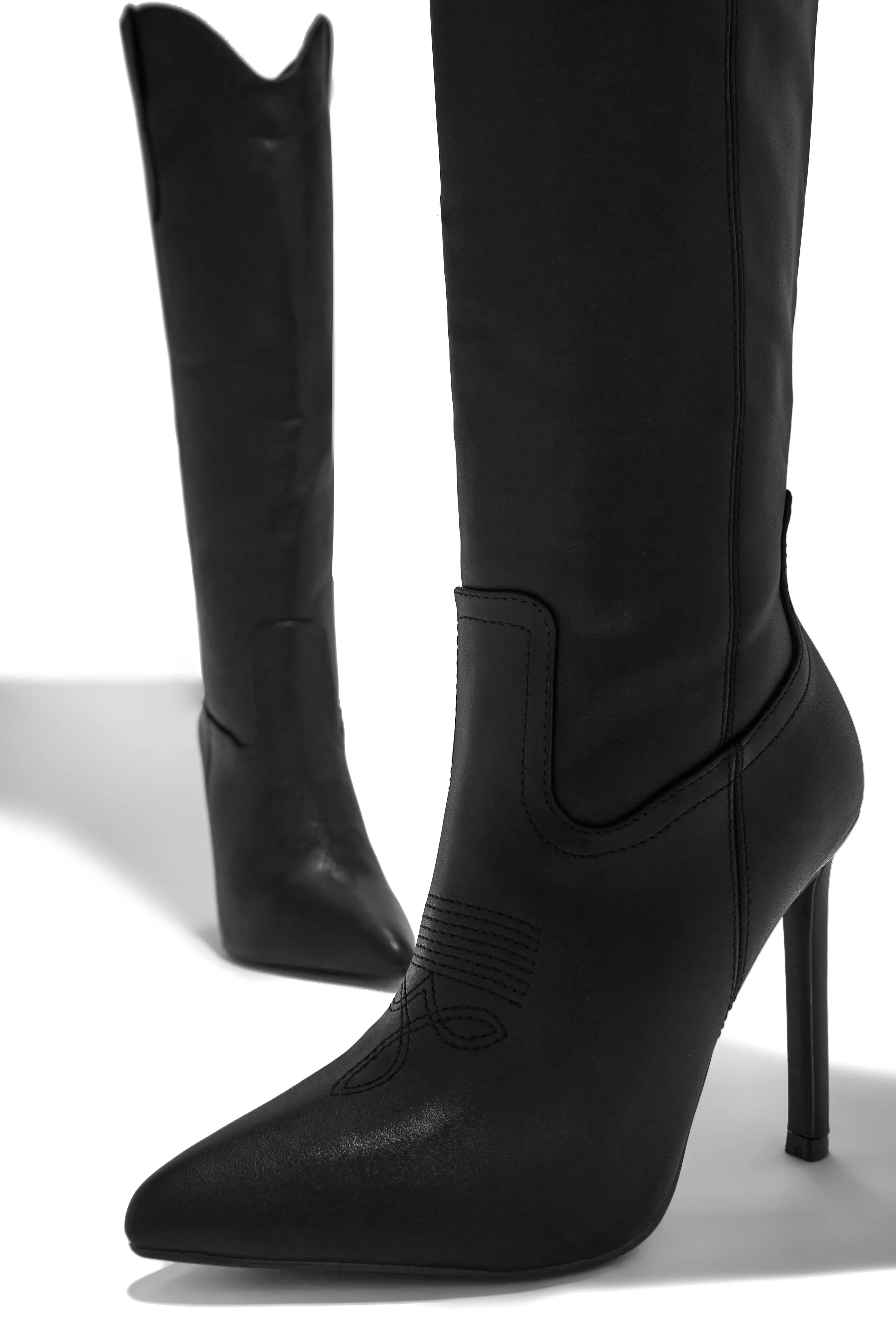Erin High Heel Boots - Black