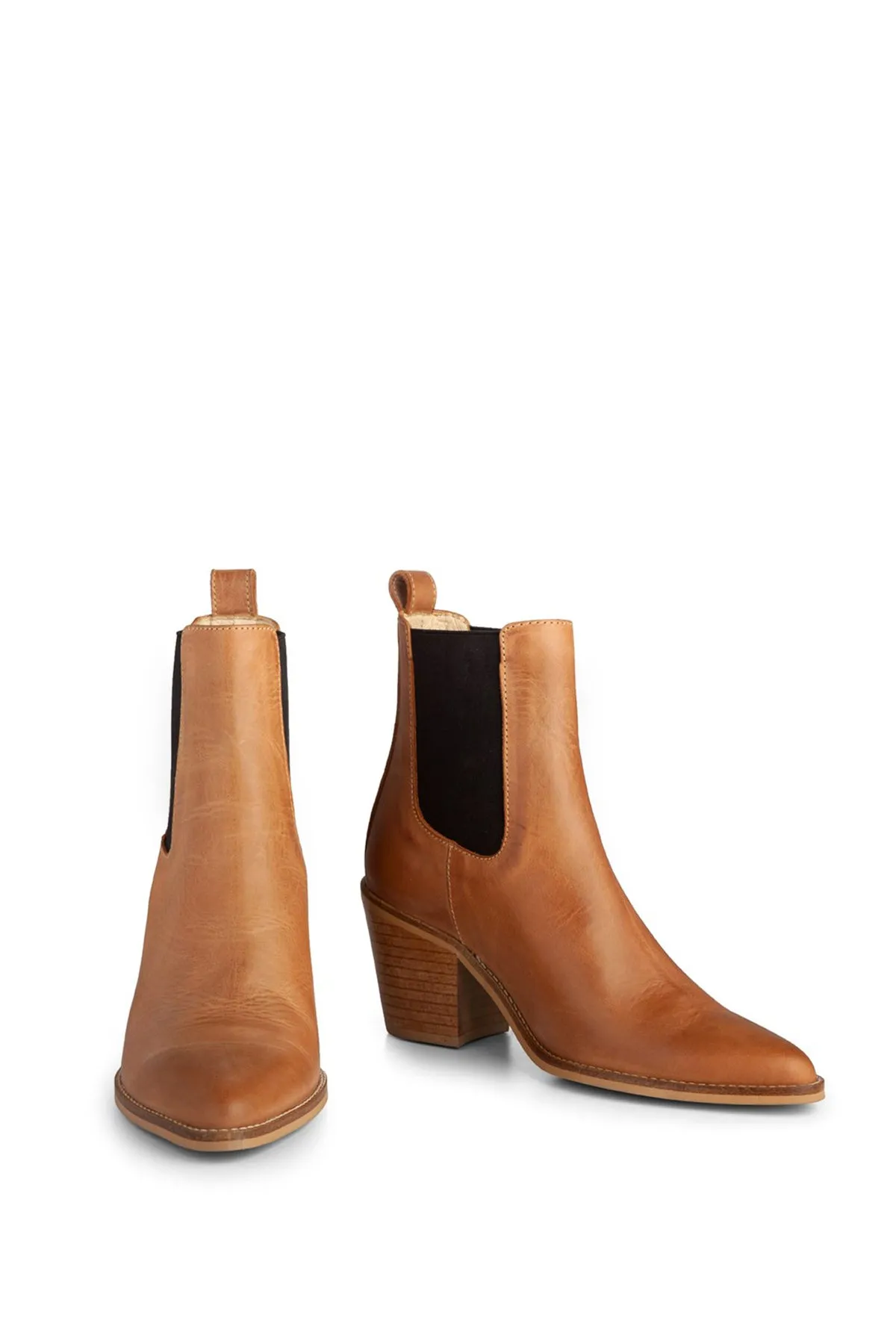 Ivy Lee Celine Boot - Dark Tan