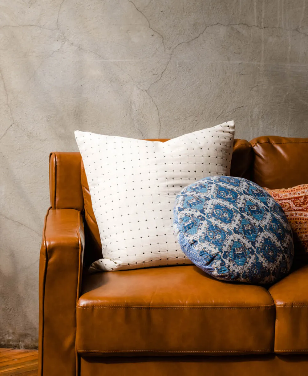 Kantha Round Pillow - No. 230212
