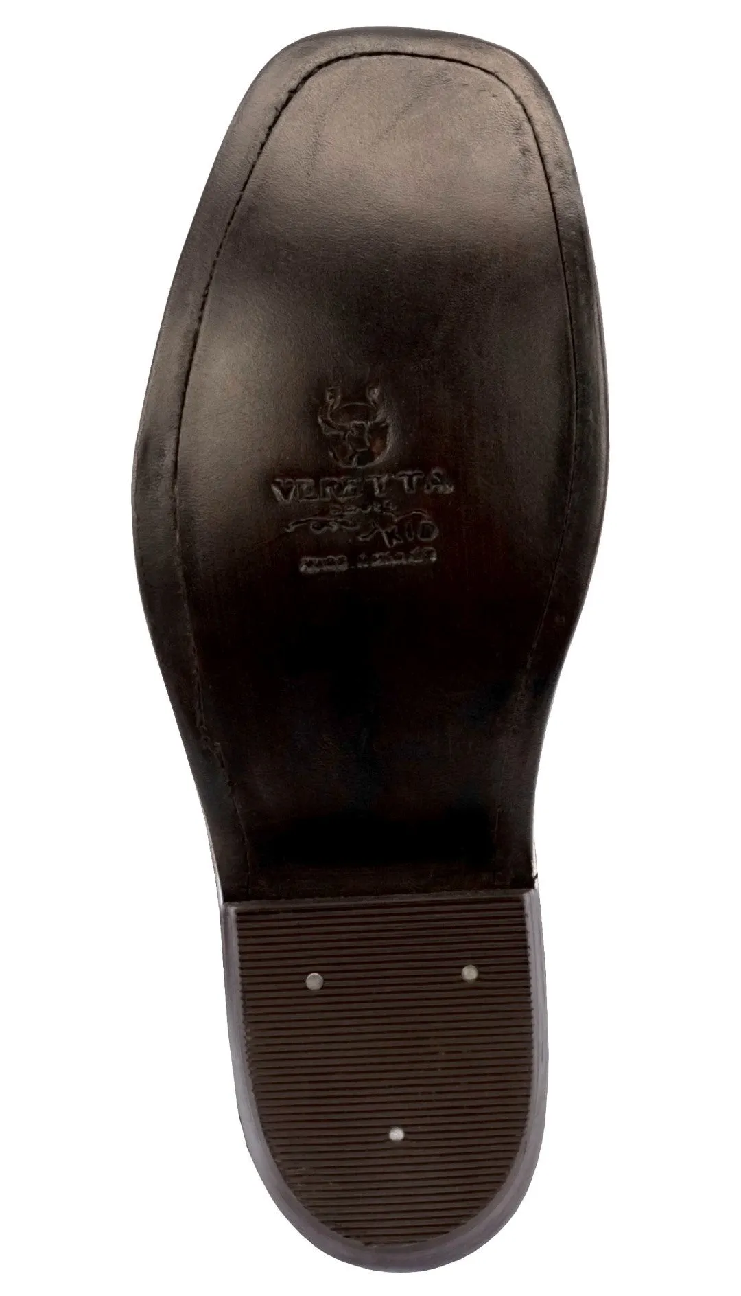 Kids FLWR Dark Brown Western Cowboy Boots Floral Leather - Square Toe