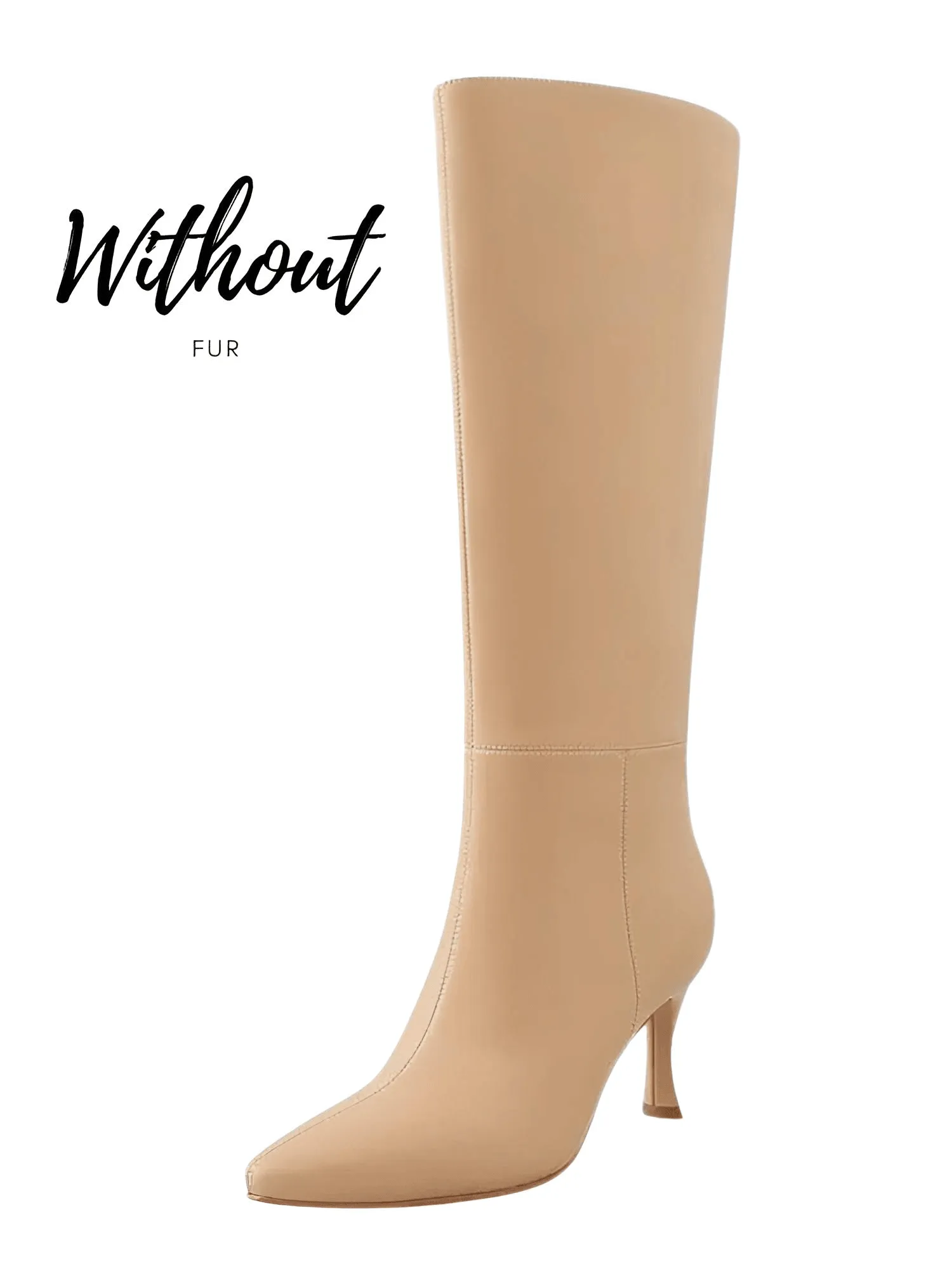 Knee Boots Genuine Leather Sexy Thin High Heel Boots For Women