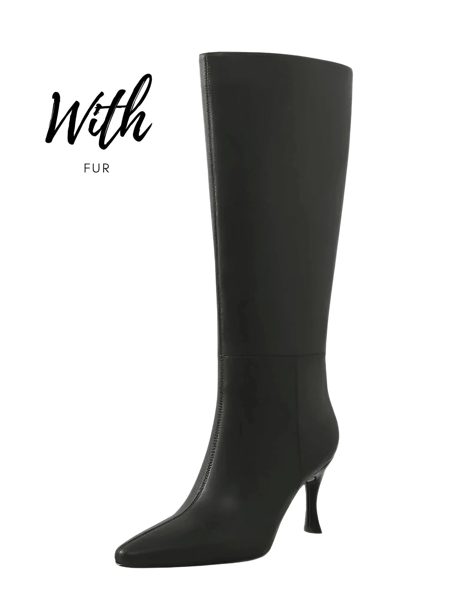 Knee Boots Genuine Leather Sexy Thin High Heel Boots For Women