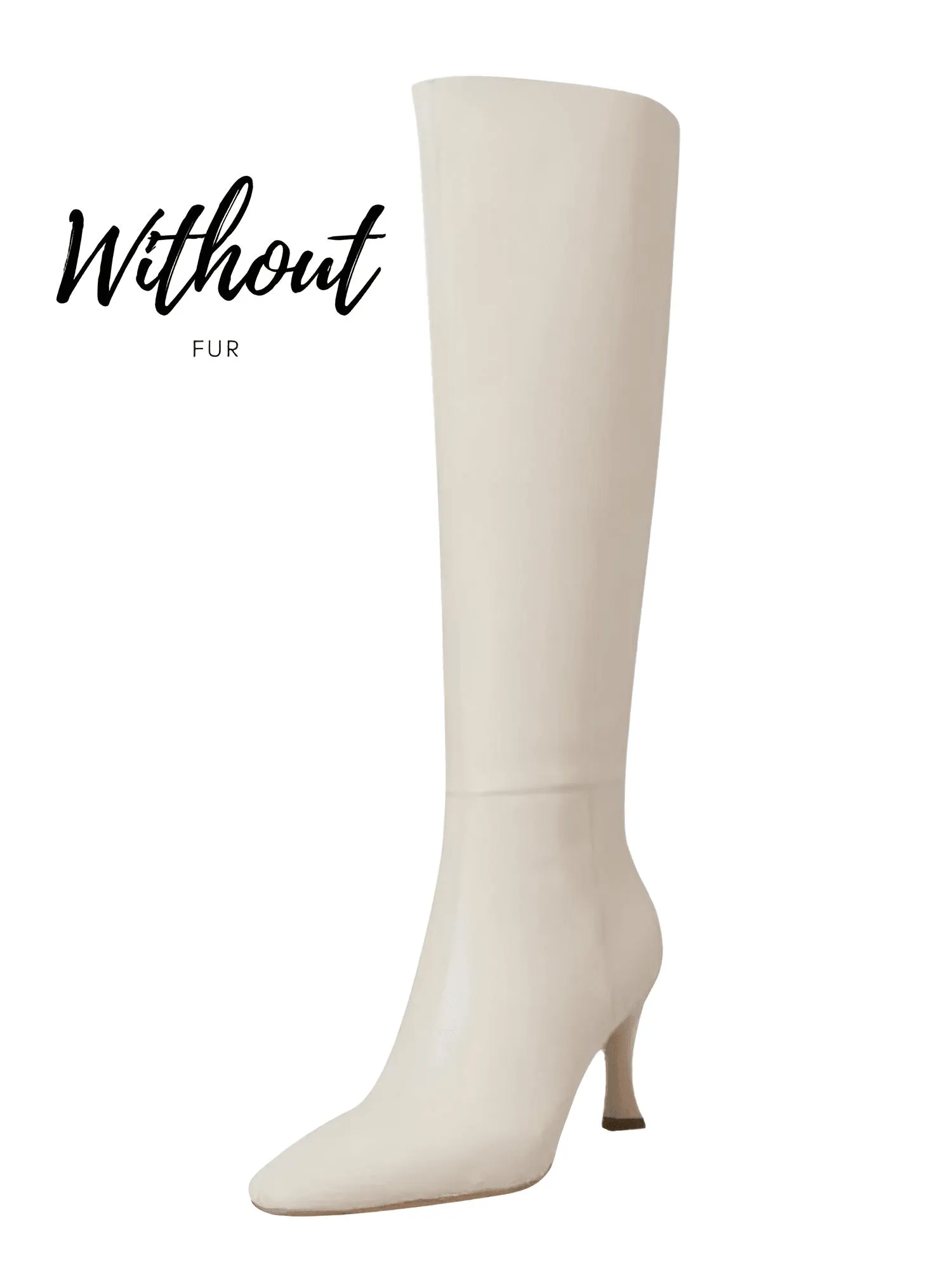 Knee Boots Genuine Leather Sexy Thin High Heel Boots For Women