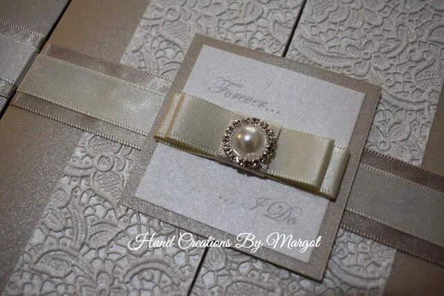 Luxury Lace Embossed Paper Pearl