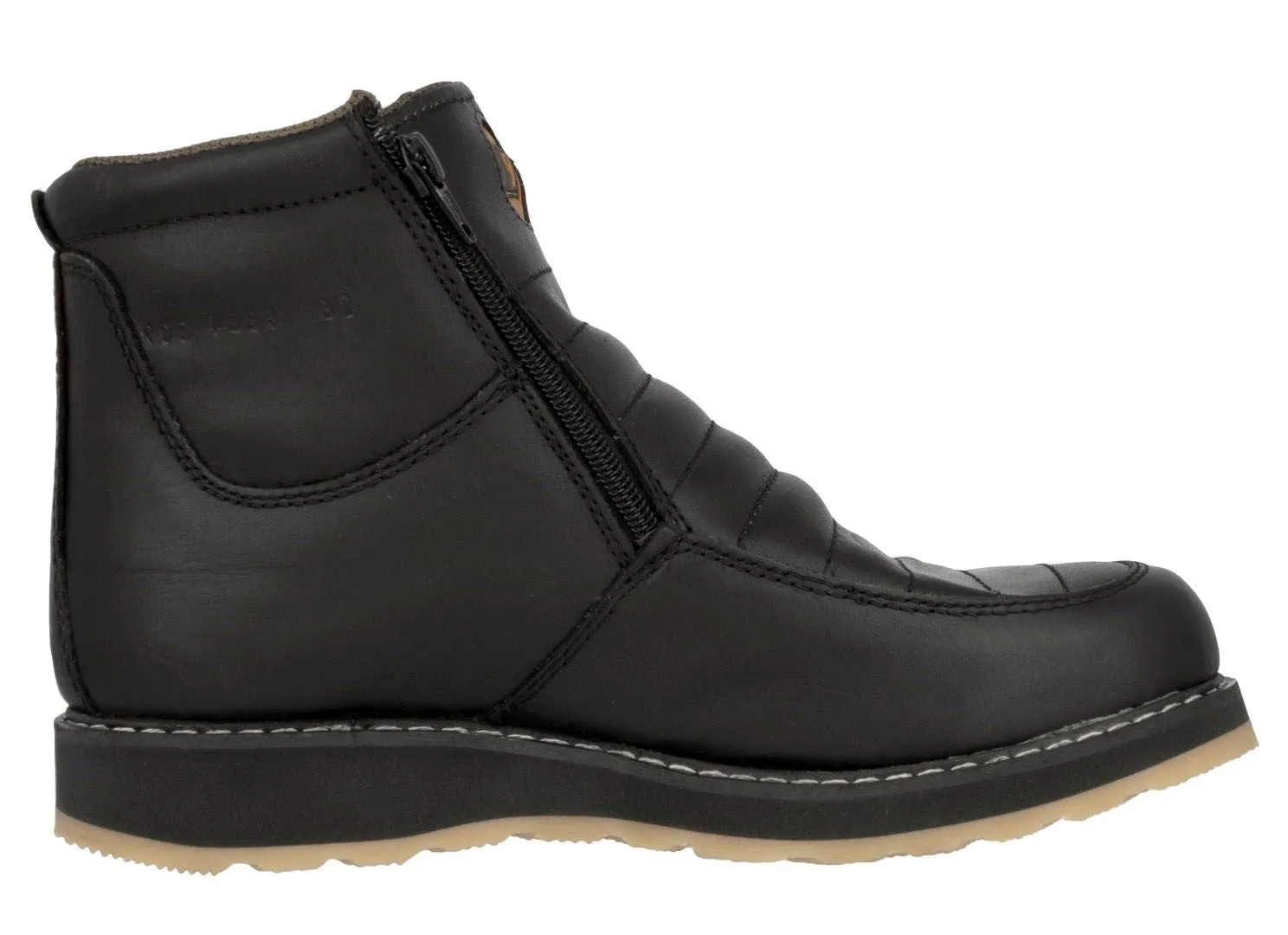 Mens 300W Black Work Boots Slip Resistant - Soft Toe