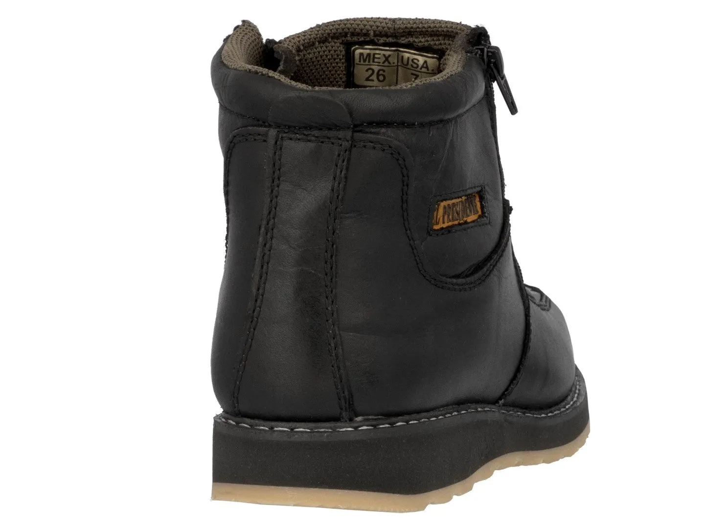 Mens 300W Black Work Boots Slip Resistant - Soft Toe