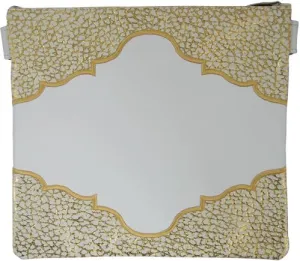 Metallic Printed Leather 550G-WH