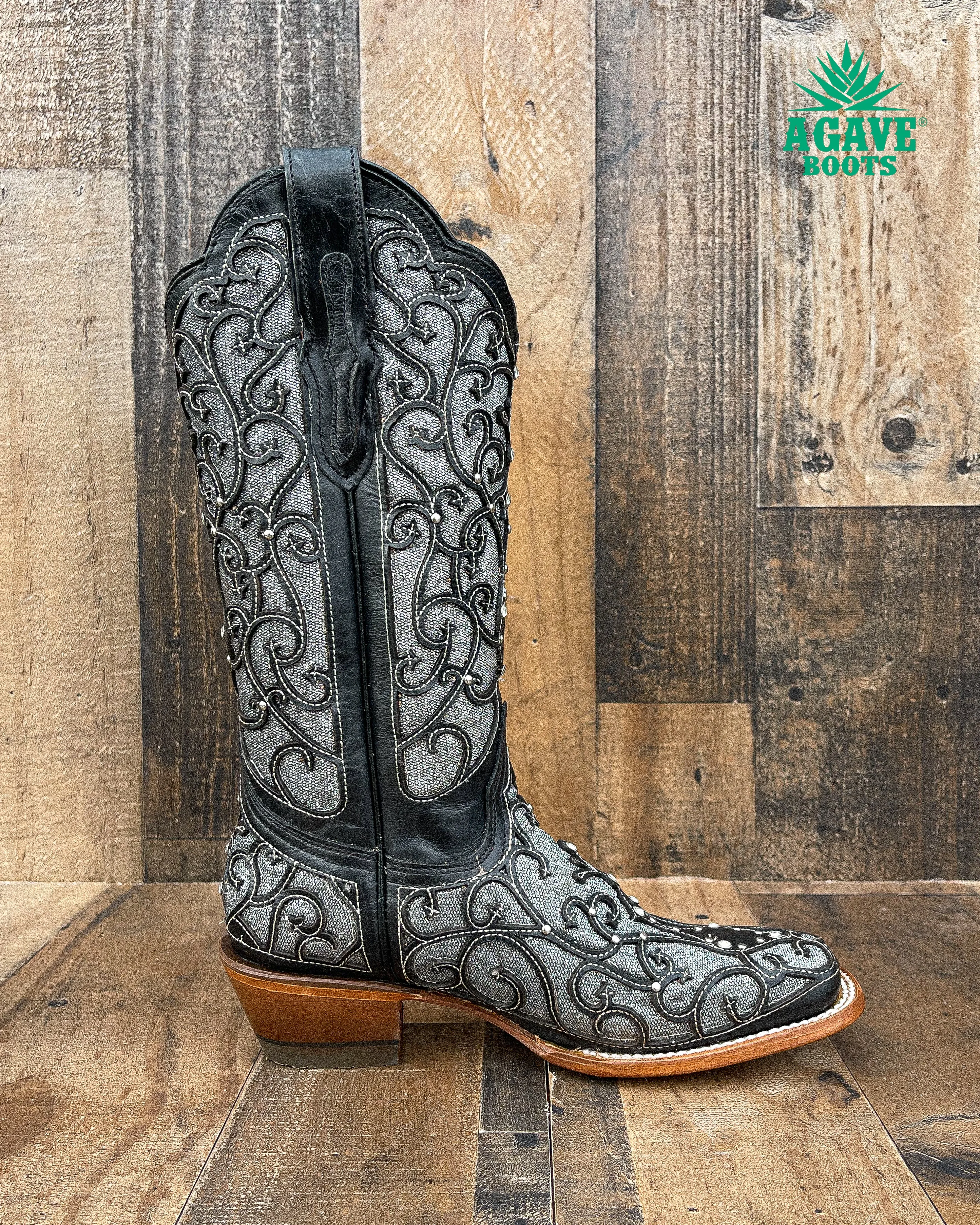 "KENDRA" BLACK | WOMEN SQUARE TOE BOOTS