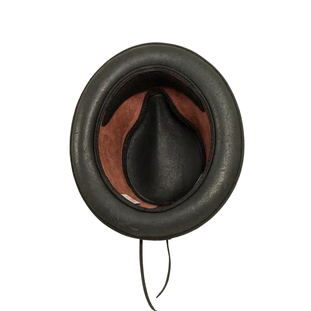 Rocky | Womens Leather Fedora Hat
