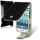 Samsung Galaxy S4 i9500 Leather Flip Case Black
