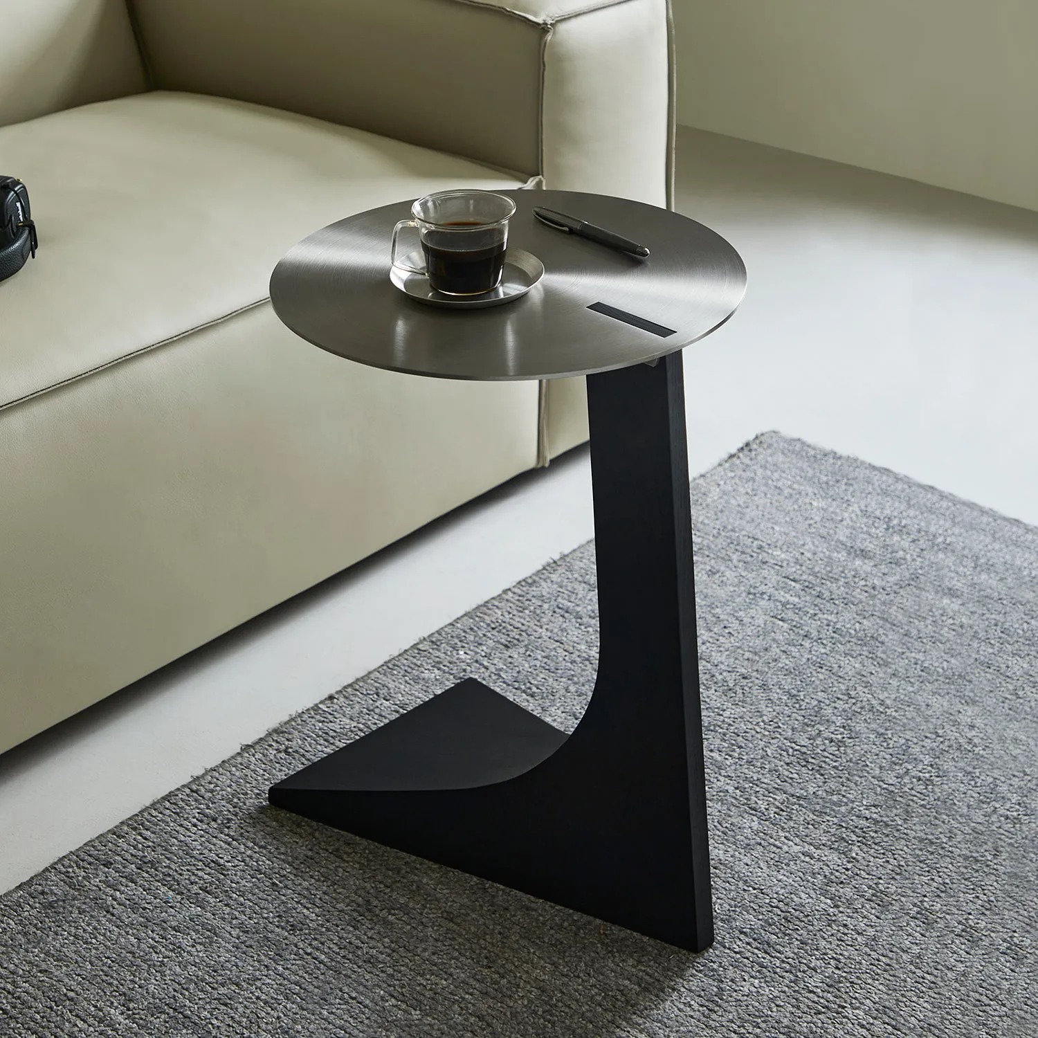 Sea Lion Stainless Steel Round Side Table