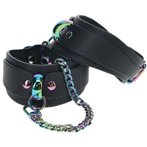Shots Ouch! Venice Bondage Collection Ankle Cuffs - Black