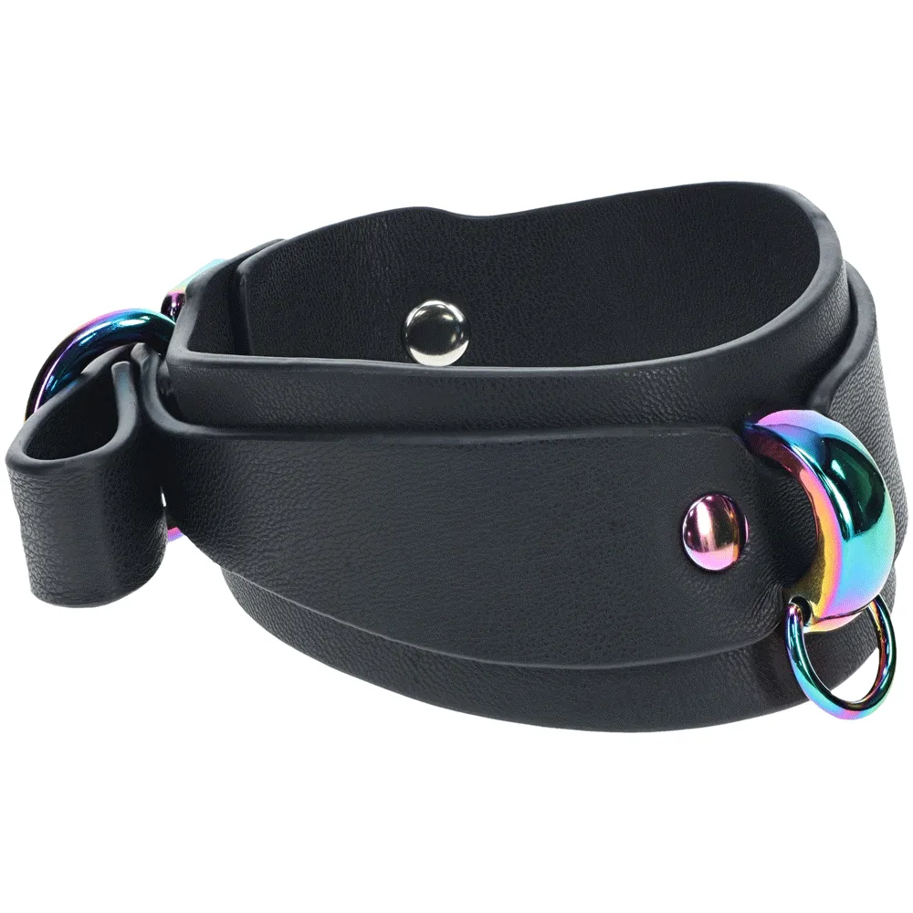 Shots Ouch! Venice Bondage Collection Ankle Cuffs - Black