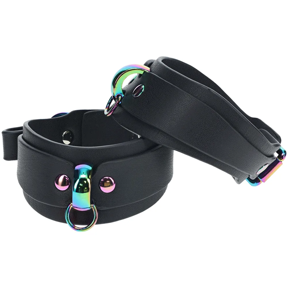 Shots Ouch! Venice Bondage Collection Ankle Cuffs - Black