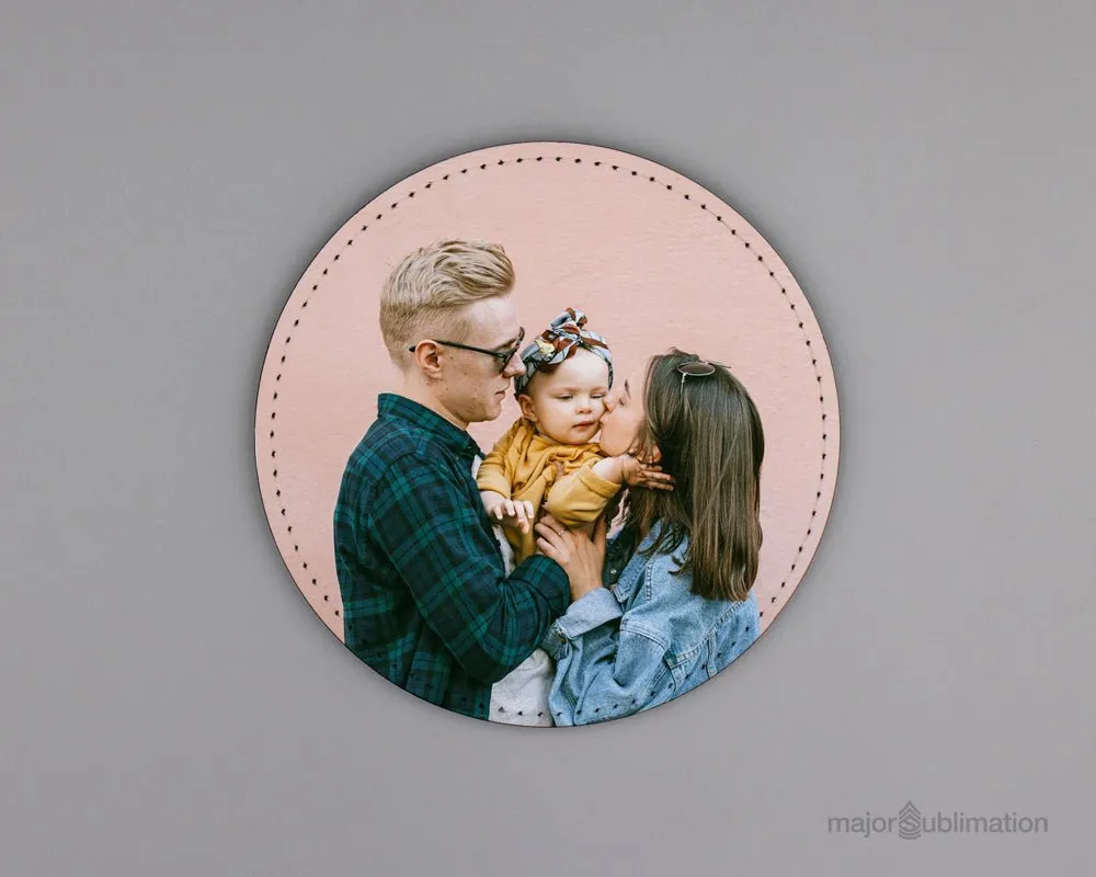 Sublimation PU Leather Coaster Blanks
