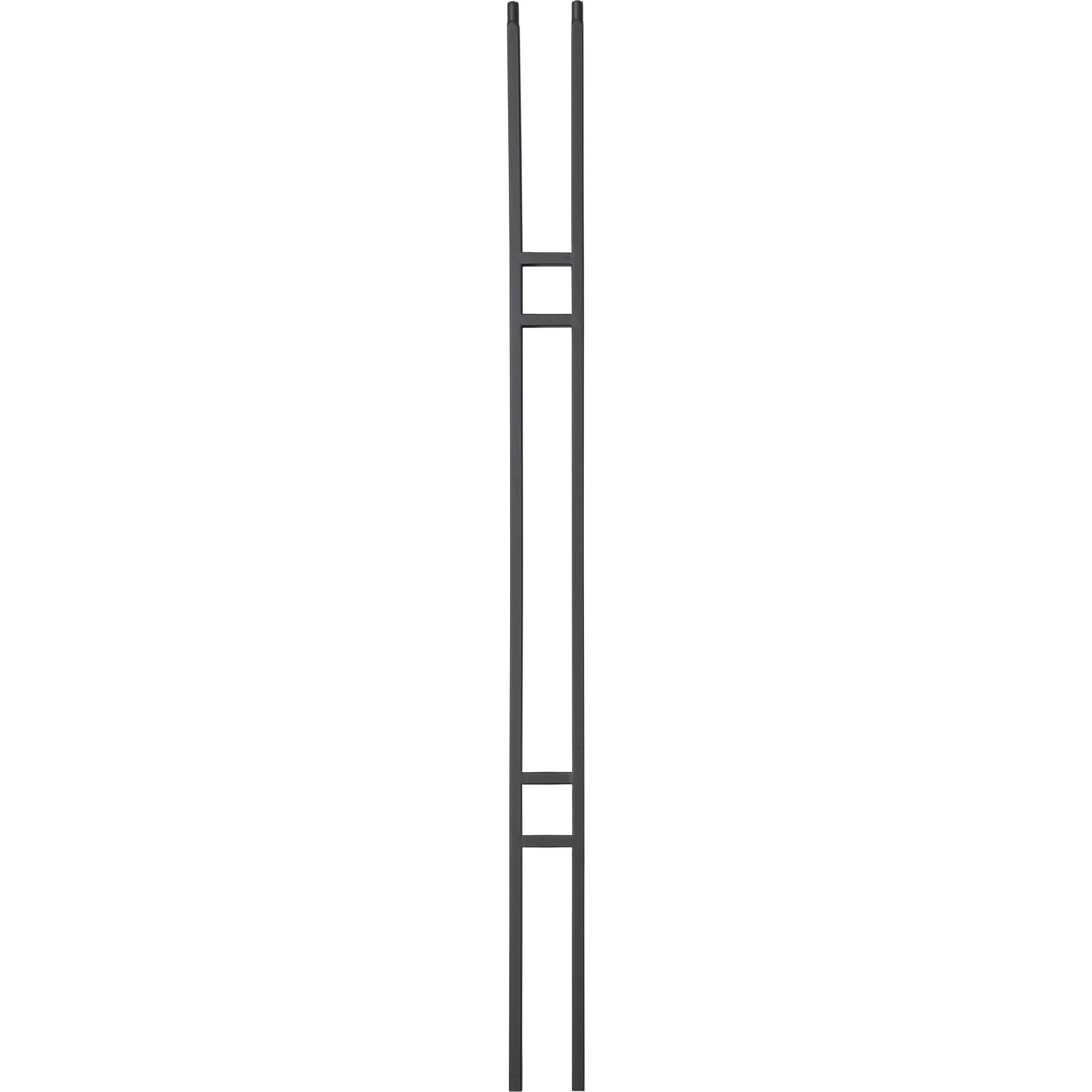 T19 | Iron Baluster | Craftsman Double Panel | 1/2" x 44"