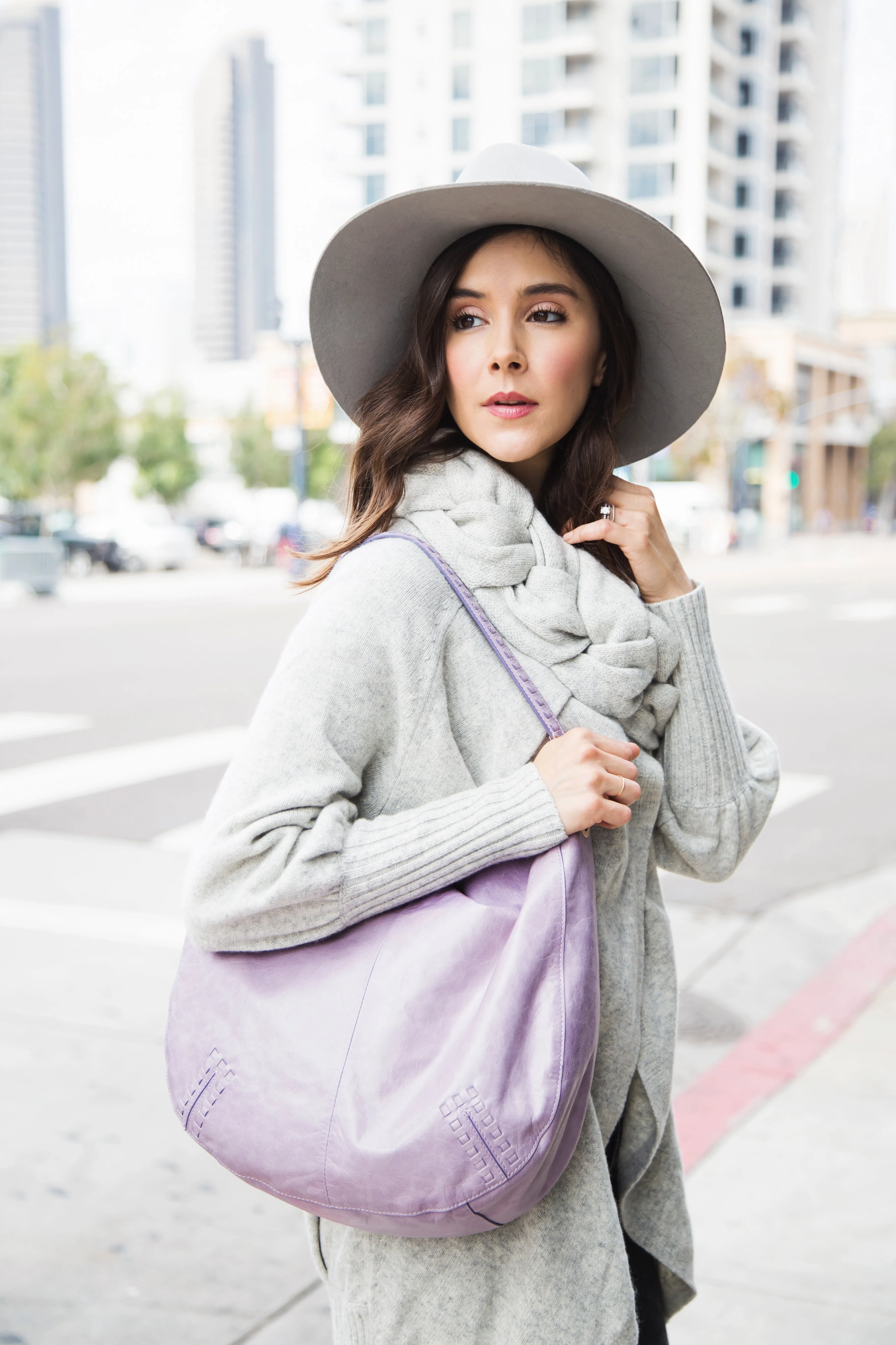 Violetta Hobo in Lavender