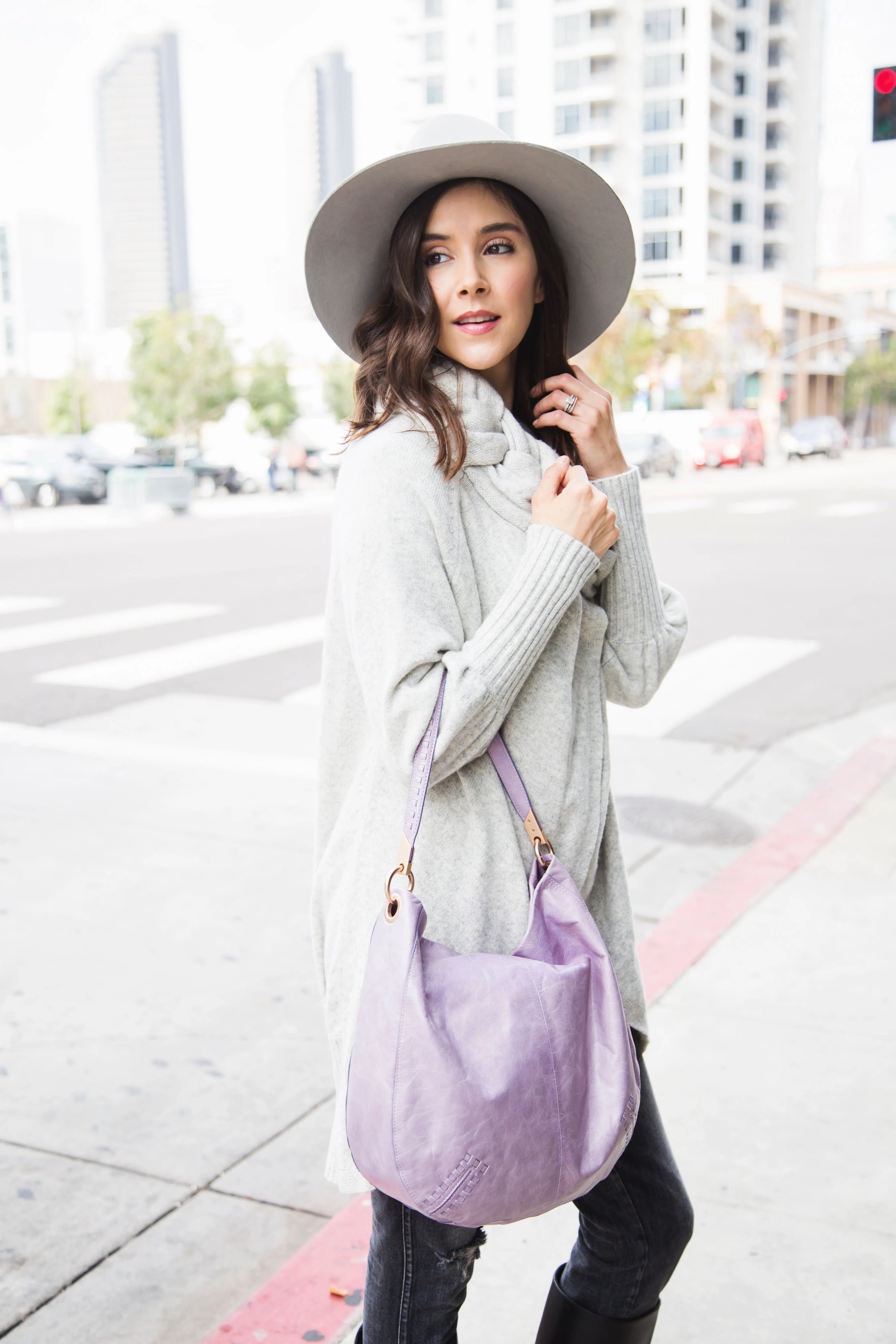 Violetta Hobo in Lavender