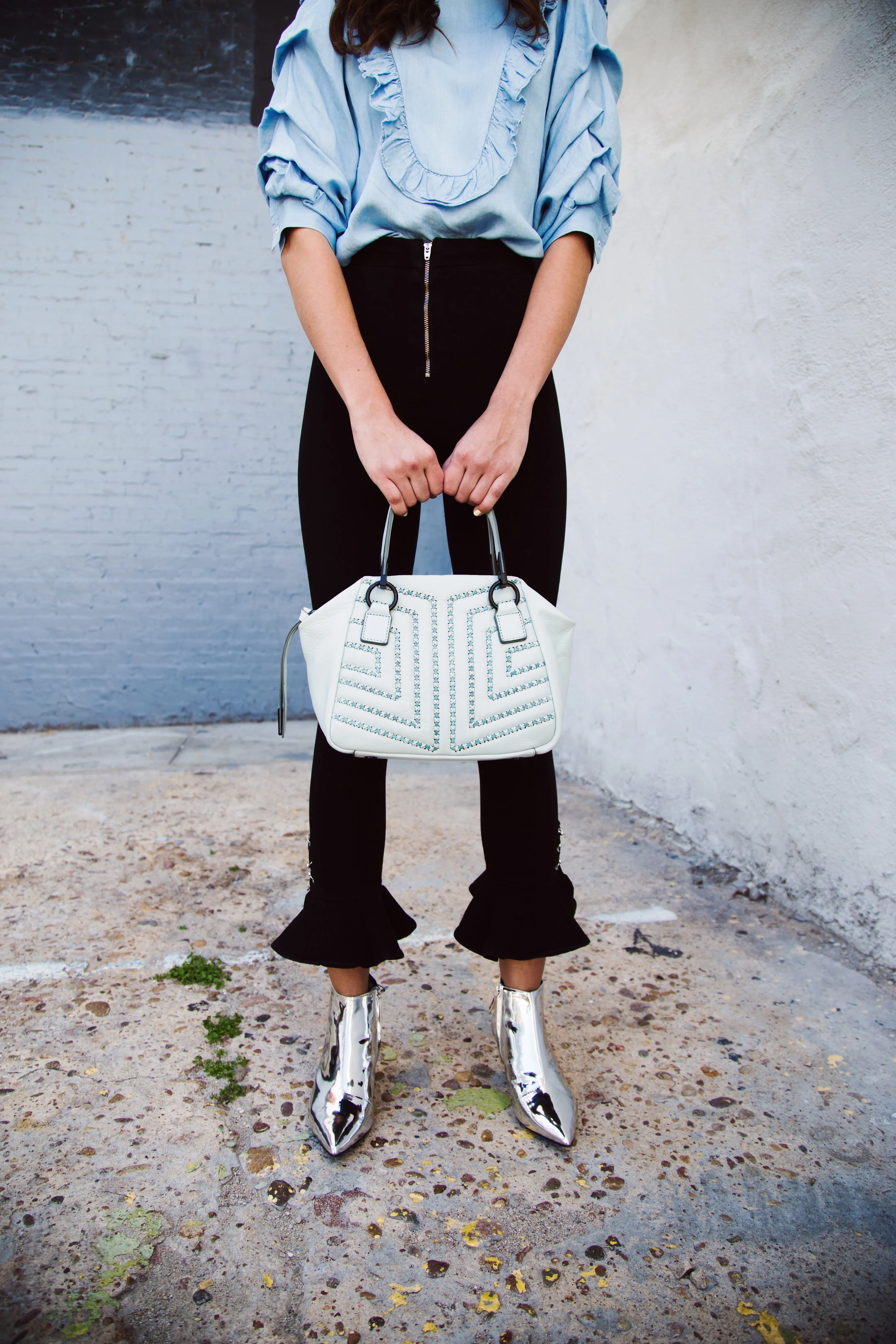 Zoe Satchel in Caribbean Blue